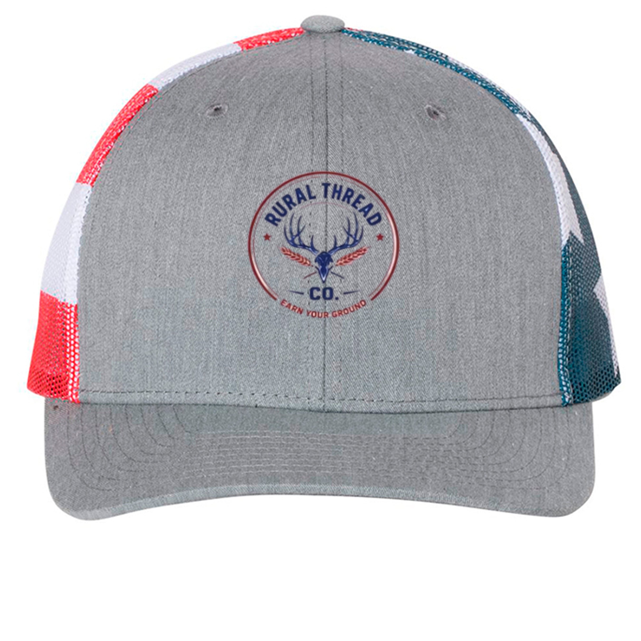 Heather Grey/ Flag - 112PM - FRONT