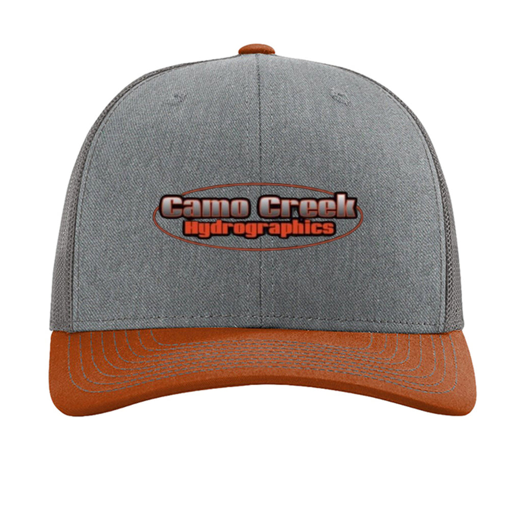 Heather Grey/ Charcoal/ Dark Orange - 112 - FRONT