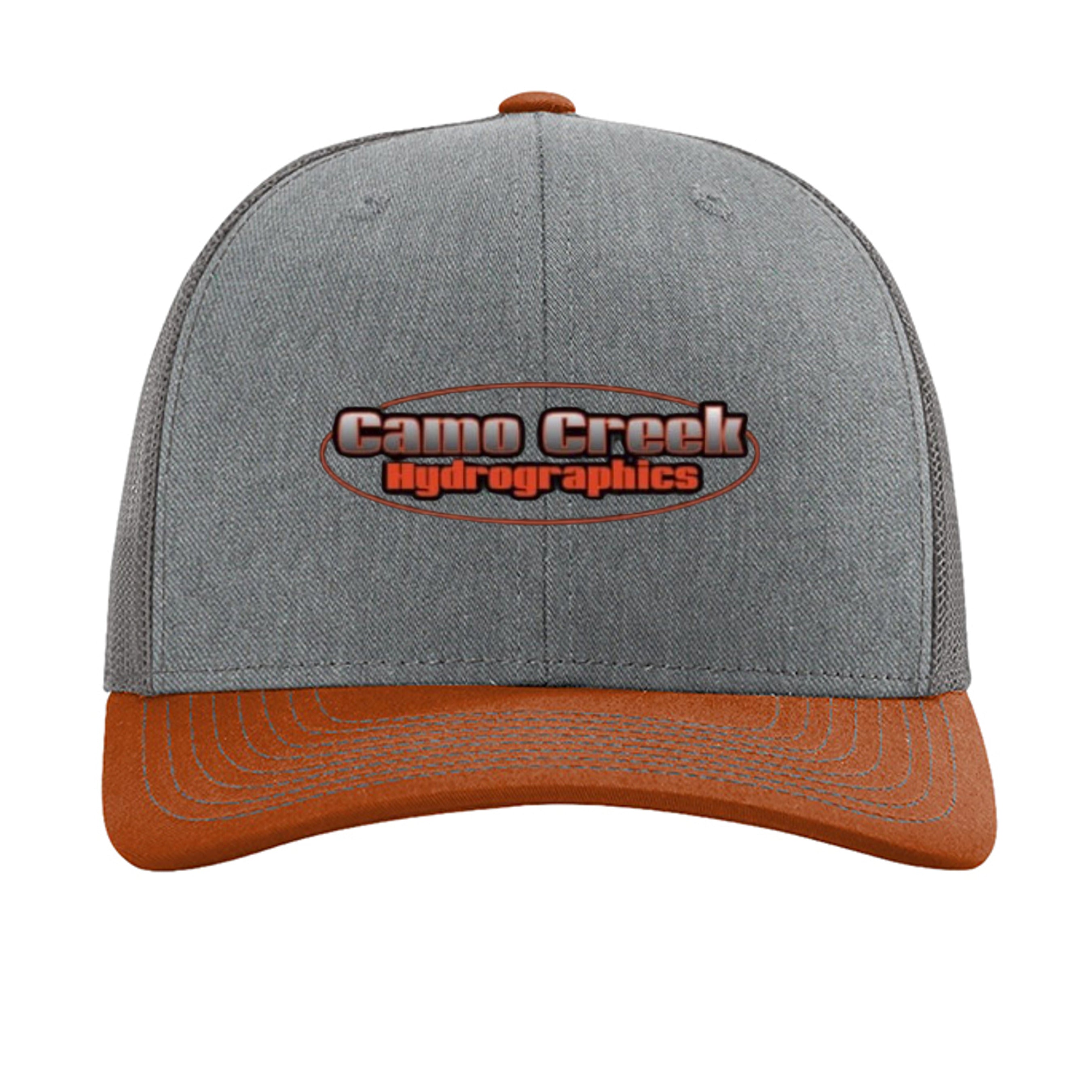 Heather Grey/ Charcoal/ Dark Orange - 112 - FRONT